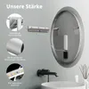 HOKO Miroir de salle de bain design rond 80 cm Vienne avec Voir les images du produit 4