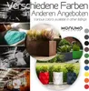 Monumo®️ Vaso di fiori luminoso grande 75 x 41 cm | adatto Anteprima dell’immagine prodotto 7