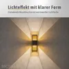 SSC-LUXon REVALO Wandlampe schwarz gold IP65 für Innen & Produktbild-Vorschau 2