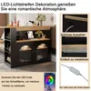 Ausziehbarer Bartisch 138-193x39x105cm Esstisch Stauraum Produktbild-Vorschau 9