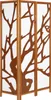 Homestyle4u Design Screen Room Divider 3 kusy Drevo Moderná Náhľad obrázku produktu 5