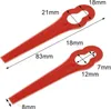 Trade-Shop Ersatzmesser-Set Klingen Kunststoffmesser (20 Produktbild-Vorschau 4