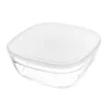 Lunchbox Freshbox Durchsichtig karriert mit Deckel (23 cm) Produktbild-Vorschau 1