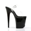FLAMINGO-808 Damen Sandale von Pleaser, Transparent Schwarz Produktbild-Vorschau 5