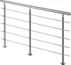 AICA Handlauf 200cm Geländer 5 Querstäbe Treppengeländer Produktbild-Vorschau 1