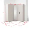 Eckschrank Napoli Version 9, Kleiderschrank mit Spiegel, Produktbild-Vorschau 2