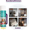 A product image with customer testimonials and product information. Produktbild-Vorschau