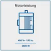 An illustration of a motor with its specifications. Produktbild-Vorschau