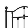 Bettgestell mit Kopfteil Metall Schwarz 120x200 cm Produktbild-Vorschau 6