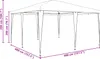 Partyzelt Blau 4x4 m PE, Pavillons & Partyzelte DesignMöbel Produktbild-Vorschau 9