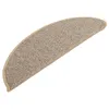 vidaXL Tapis d'escalier 15 pcs. 56x17x3 cm brun demi-rond Voir les images du produit 3