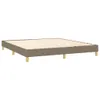vidaXL Boxspringbett mit Matratze Taupe 180x200 cm Stoff Produktbild-Vorschau 3