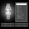 A product image with specifications and dimensions of a watch. Produktbild-Vorschau