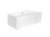 A white rectangular bathtub is shown against a white background. Produktbild-Vorschau