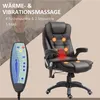 HOMCOM Masážní křeslo Kancelářské křeslo Ředitelské křeslo Náhled obrázku produktu 4
