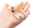 Spielanhänger für Katzenangel · Fliege mit Feder & Draht · Produktbild-Vorschau 6
