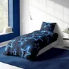 4 teilig Sterne Bettwäsche 135x200 cm Stern dunkelblau Produktbild-Vorschau 3