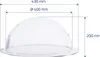 HMF 46740 Halbkugel aus Acryl mit Krempe, DIY Acrylhaube, Ø Produktbild-Vorschau 3