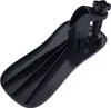 A black ergonomic desk armrest support is shown against a white background. Podgląd zdjęcia produktu
