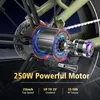 Close-up of an electric bicycle motor with marketing text. Produktbild-Vorschau