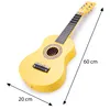 Guitare jouet New Classic Toys - jaune - instrument en bois Voir les images du produit 4