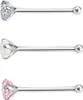 3 Teile/satz Frauen Zirkonia Edelstahl Nasenstecker Körper Produktbild-Vorschau 1