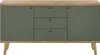 Wohnzimmer Sideboard, 160cm in Eiche mit grün AVEZZANO-61 Produktbild-Vorschau 1