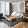 TRADA Boxspringbett Adele, 160x200, Grau, elektrisch Produktbild-Vorschau 1