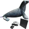Seehund Wasserspeier solarbetrieben – Teichfigur mit Produktbild-Vorschau 3