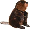 A plush toy beaver sitting on a white background. Náhled obrázku produktu