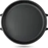 Mattschwarze Guss-Grillpfanne Ø 34 cm – ideal für Außenküche & Indoor Produktbild-Vorschau