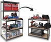 Humberg HR-855, Metallregal mit Schreibtisch, 180 x 100 x Produktbild-Vorschau 5