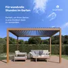 Blumfeldt Pergola 3x4 m - Verstellbares Lamellendach, Produktbild-Vorschau 1