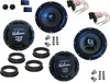 Hifonics Lautsprecher Set für VW Passat B5 3B Bj 96-05 Tür Produktbild-Vorschau 1