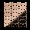 Mosaik Fliese massiv Metall Titan hochglanz kupfer 1,6mm Produktbild-Vorschau 3