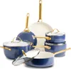 GreenPan Padova Reserve Topf & Pfannen-Set blau Produktbild-Vorschau 1
