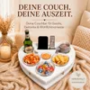 Couchbar Snackbox Herz in weiß mit 4 Glasschalen | Snackbar Produktbild-Vorschau 3