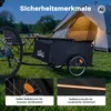Rimorchio per biciclette Wiltec 139x88x60 cm fino a 65 kg, Anteprima dell’immagine prodotto 13