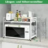 Küchenregale, 40-64cm ausziehbarer Mikrowellen Regal, 2 Produktbild-Vorschau 2