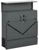 HOMCOM Wandbriefkasten met slot, postkasten van verzinkt Productafbeelding-voorbeeld 1