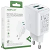 Acefast Power Ladegerät 2X Usb 18W Qc 3.0, Afc, Fcp Weiss Produktbild-Vorschau 1