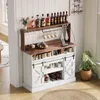 120 cm lange Kaffeebar mit Gläserhalter und Produktbild-Vorschau 2