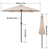 Puluomis Parasol Parasol de balcon Parasol de plage Parasol Voir les images du produit 5
