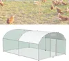 TRMLBE Poulailler 3x4 m Poules Enclos arc toit Acier Voir les images du produit 1