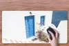 MuchoWow® Schreibtischunterlage Architektur - Blau - Weiß - Produktbild-Vorschau 3