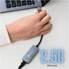 Usb 3.2 Ethernet Adapter Lan Card Rj45 2.5Gbps 2.5G Voir les images du produit 3