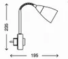 Lampe à fiche, 23,5 cm, max. 25 W, nickel mat, Briloner Voir les images du produit 6