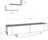 Skye Decor, Matera - Bianco, Bianco, Mobili TV, Bianco, 150 Anteprima dell’immagine prodotto 5