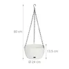 Relaxdays Blumenampel mit Wasserspeicher, 2er Set, HxD 60 x Produktbild-Vorschau 4