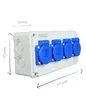 RoadEu - Steckdosenverteiler 4x Schuko 230V. Stromverteiler Produktbild-Vorschau 4